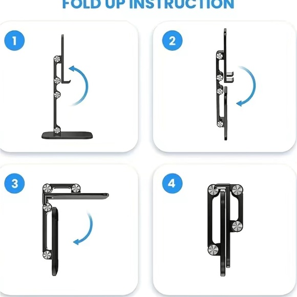 NIB Cell Phone/Tablet Stand - Folding, Lifting, Portable, Live Broadcast Stand - Picture 5 of 8